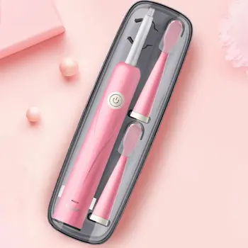 

USB Rechargeable Full Body Waterproof 5 Modes High Frequency Vibration with 4 Heads Travel Portable Q0KD