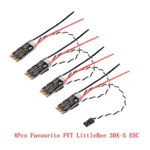 4PCS Favourite FVT LittleBee 30A-S 30A-S ESC BLHeli_S OPTO 2-6S Supports Mulitshot Oneshot42 OneShot125