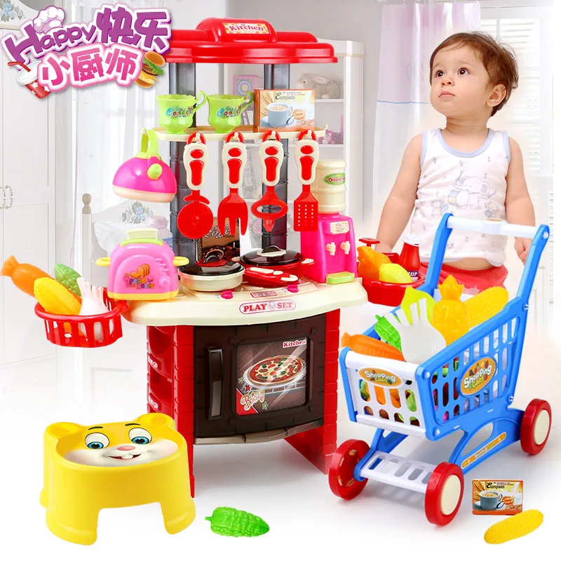 

Children Kitchen Toy Combo 8 Model Kitchenware Play House Cooking GIRL'S 3-6 a Year of Age 7-Year-Old Baby Girls Aged 1-2 Years