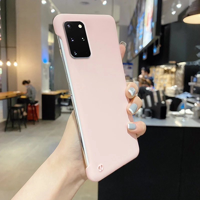 Frameless Candy Color Matte Hard PC Phone Case For Galaxy S22 Ultra S21 S20 S10 S9 Plus Cover For Samsung Note 10 20 Ult_voghion.com