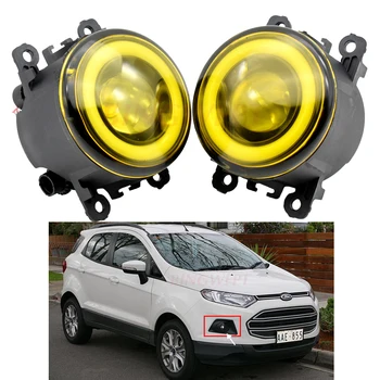 

2pcs Fog Lamp Assembly LED Fog light Angel eye For Ford EcoSport 2013-2016 For Focus Fiesta Explorer Transit Mondeo Edge Ka Figo