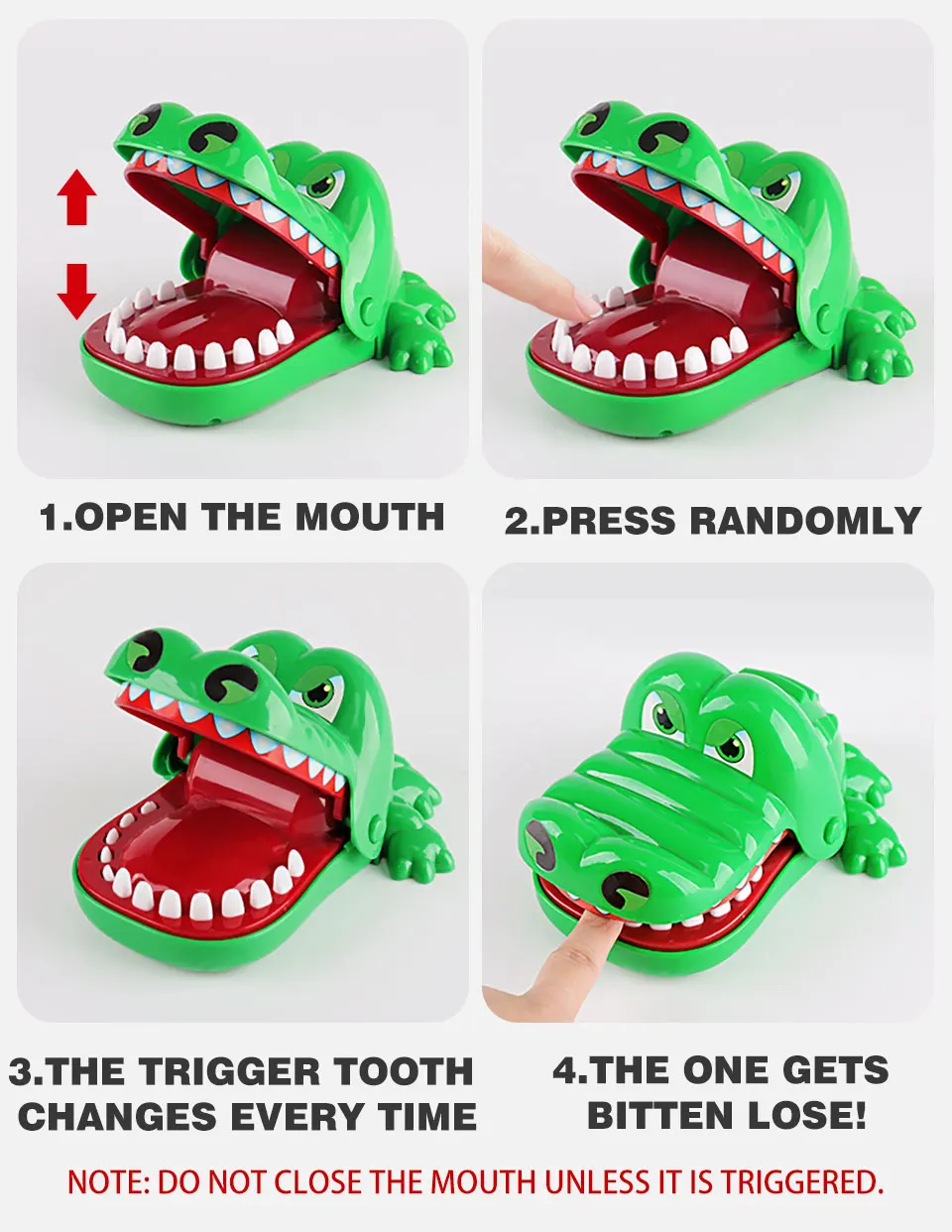 Crocodile Teeth Toys Game For Kids Biting Finger Mouth Dentist Funny Dogs  Alligator Teeth Party Play Table Game With Sounds - Party Games - AliExpress