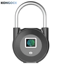 Anti-theft fingerprint electronic padlock, portable keyless security waterproof rechargeable mini lock for doors Bags Luggage