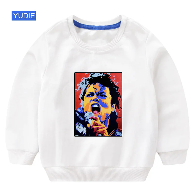 sweatshirt white Свитер для мальчиков; модная детская футболка с длинными рукавами для маленьких девочек; сезон зима-весна; одежда в стиле хип-хоп; коллекция года; Осенняя детская одежда - Цвет: sweatshirt white