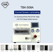 TBK-508A Curved Screen Laminating LCD OCA Repair Bubble Remover For Samsung Edge iPhone iPad Laminating Machines With Moulds