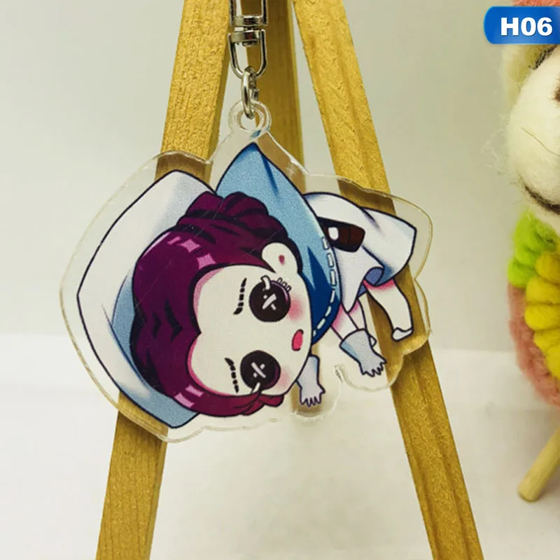 H06 Popular Games Identity V Keychain Character Pendant Transparent Acrylic Key Chain Carchain Bag Hanging Jewelry Fans Gift - Цвет: H06