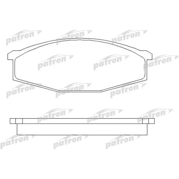 Колодки тормозные дисковые передн NISSAN: PATROL GR I 88-97, PAT