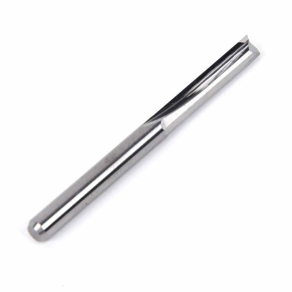 10pcs 3.175mm/1/8 Inch Two Flute Straight End Mill Cutter CNC Router Bits