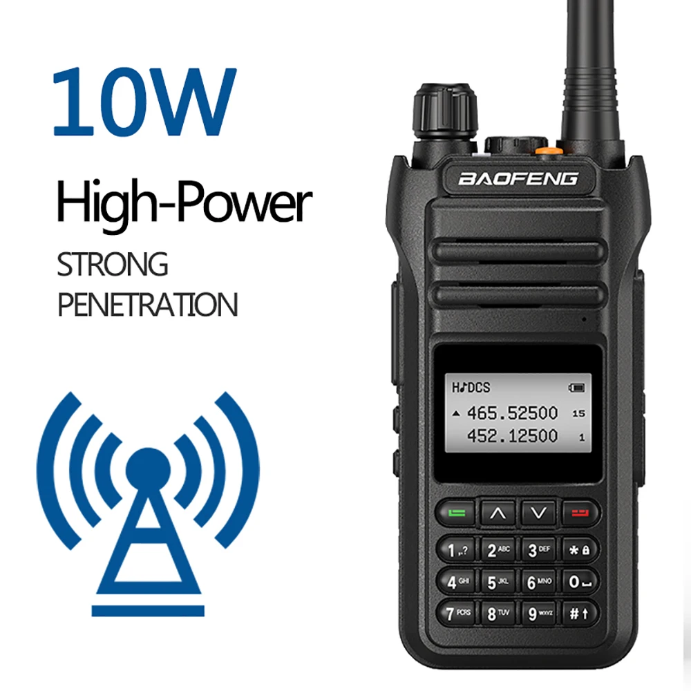 BaoFeng UV-88 10W/5W/1W Tri-Power 10W Walkie Talkie Radio Station Comunicador UV88 Transceiver  UV-5R UV-82 Dual-Band radio long range walkie talkies 500 miles