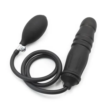 Silicone  Inflatable Anal Plug Prostate Massager Dildo Fake Penis Huge Dildo with Pump Vaginal Stimulation Masturbation Sex Toys 3