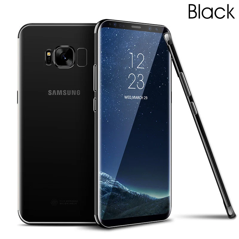 Black 3 в 1 мягкий чехол для телефона Samsung Galaxy A7, чехол для Samsung A5 A3, чехол из ТПУ с покрытием для Samsung A6 A8 A9 Plus - Цвет: Black