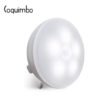 

Coquimbo PIR Motion Sensor Night Light Invisible Hook Wireless Battery Powered For Hallway Stairway Garage Porch Basement
