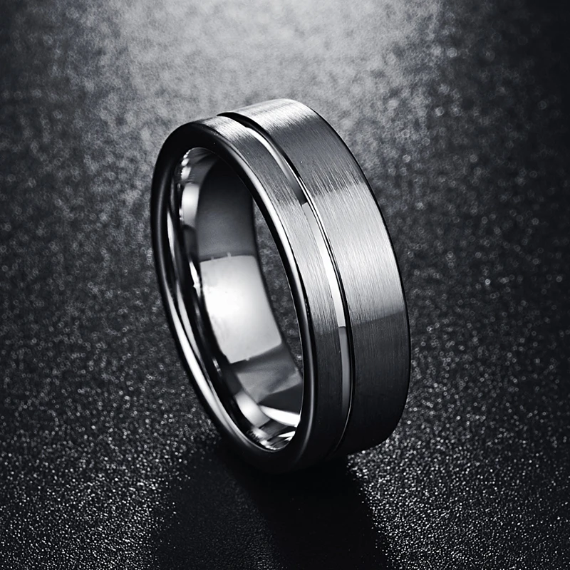 Nuncad-T030R-Hot-Sales-Silver-matte-surface-partial-groove-8MM-thick-tungsten-steel-ring-Wedding-Band (1)