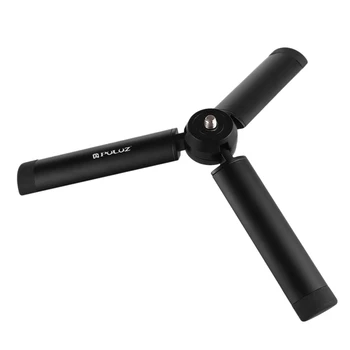 

PULUZ Mini Pocket Metal Desktop Folding Tripod Mount + Mini Metal Ball Head with 1/4 Inch Screw for DSLR & Digital Cameras