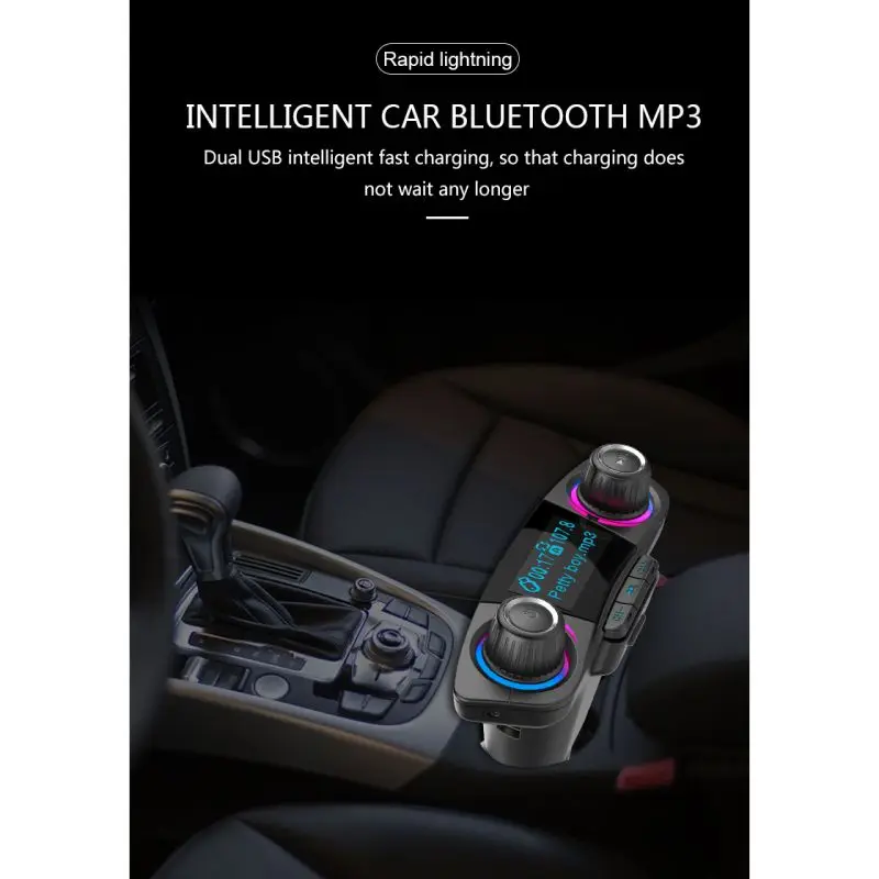 Автомобильное двойное USB зарядное устройство 2.1A Hands Free беспроводной Bluetooth fm-передатчик Aux модулятор комплект автомобильный аудио mp3-плеер автомобильные аксессуары