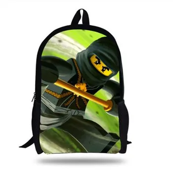 

16 Inch Ninja Batman Backpack Boys Girls School Bags Men Women Daily Backpack Children Bookbag Shoulder Backpacks Mochila