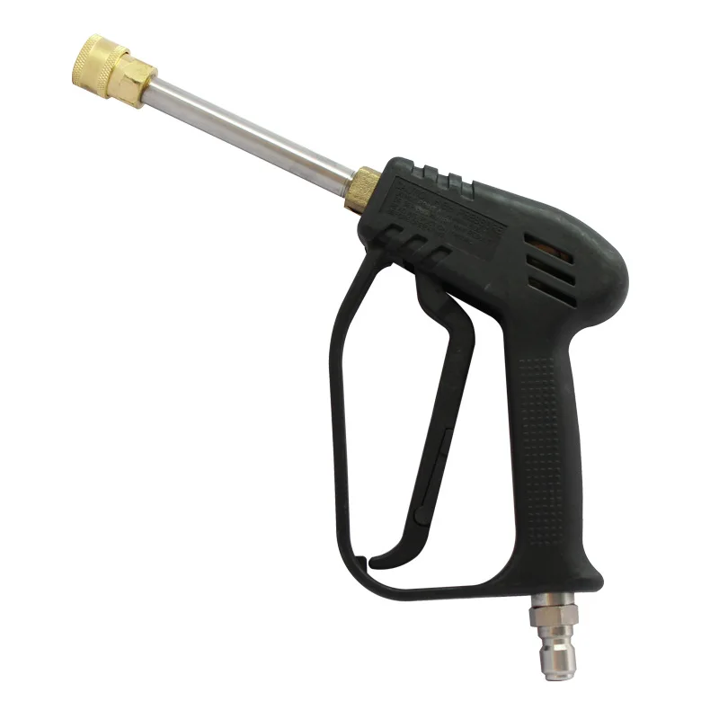 

Industrial Use High Pressure Car Washing Gun Pipe Copper Head Water Gun Car Washing Device Thick Stainless Steel Quick Connector