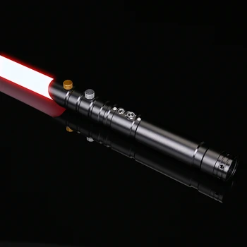 

TXQSABER Basic Practice Lightsaber RGB Dueling Blade Metal Handle Flash On Clash With Sound Children Toys -TS007black