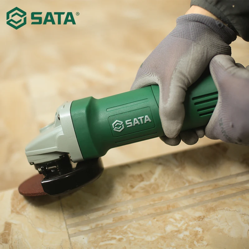 

SATA 8pcs Multifunction Angle Grinder Kit 220V Household 750W Wheel Cutting Machine Polishing Grinder