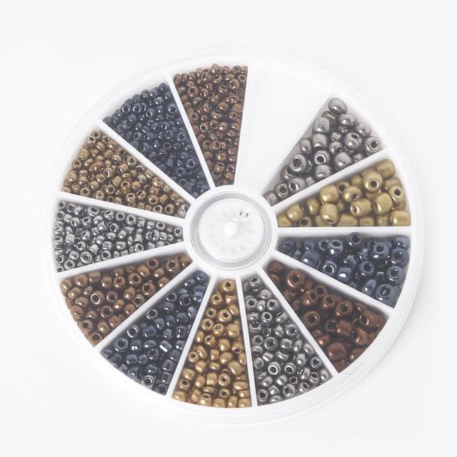 Making Kit Czech Glass Seed Beads Box Set Lobster Clasps Beading Cord For DIY Earring Bracelet Necklace Jewelry Making