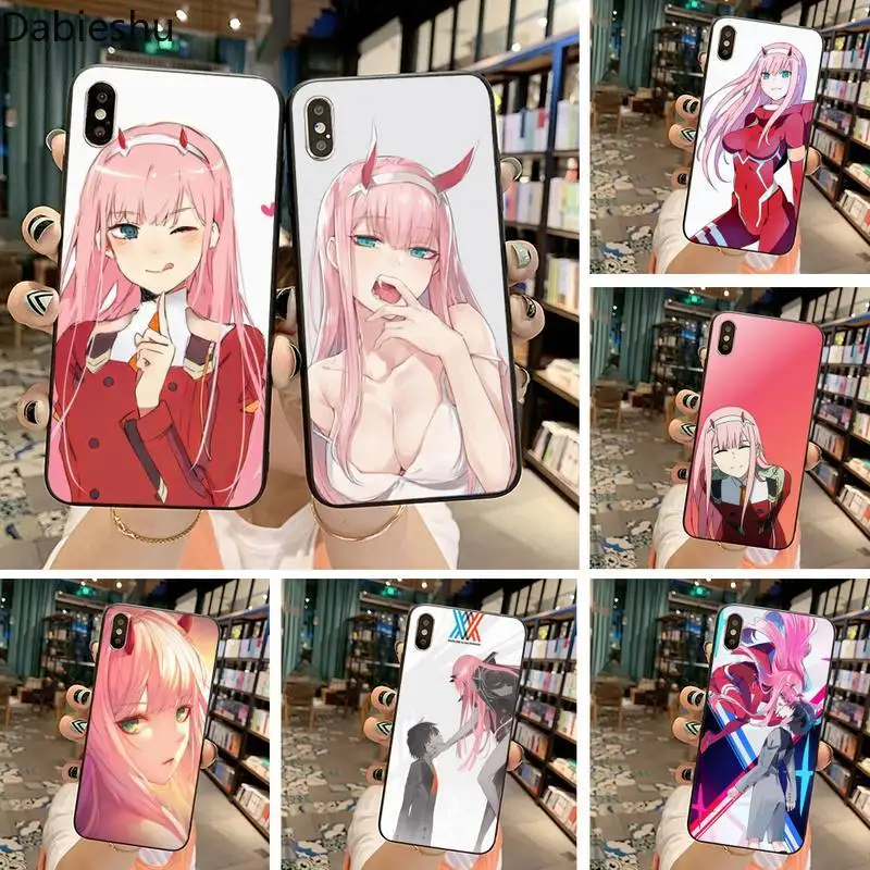 Чехол для телефона Zero Two Darling in the FranXX аниме iphone 12 pro max 11 XS MAX 8 7 6 6S Plus X 5S SE 2020 XR |