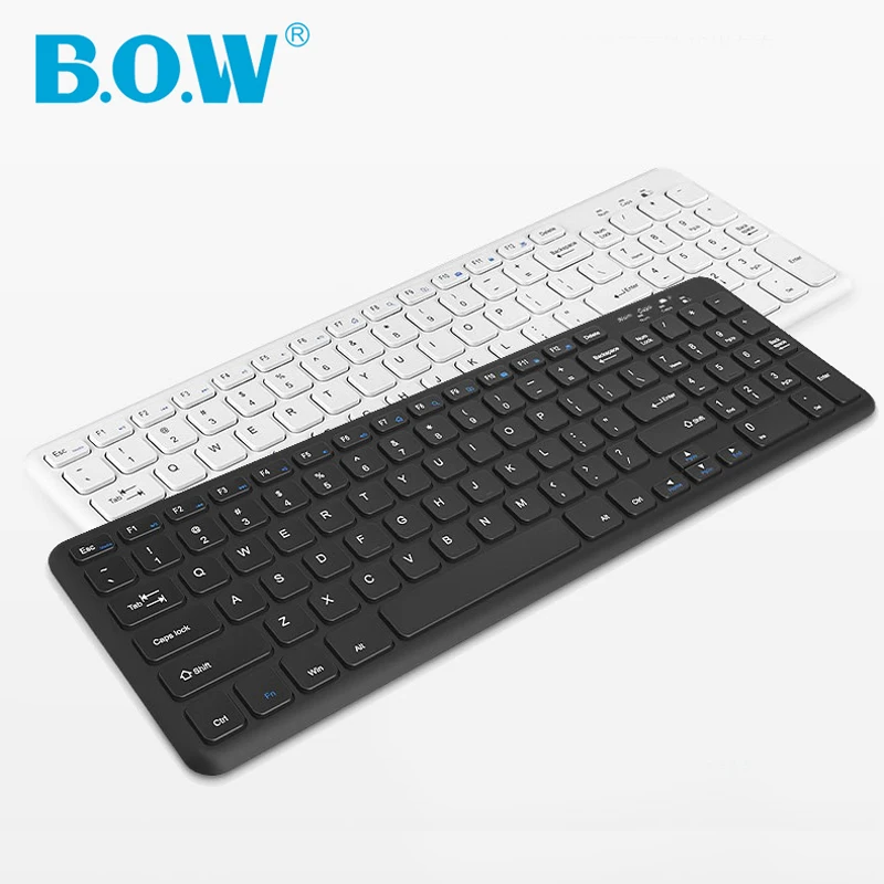 

B.O.W2.4Ghz Wireless Keyboard for PC, Computer, Notebook, Laptop, 96 Keys Thin &Light USB Keyboad Plug and Play