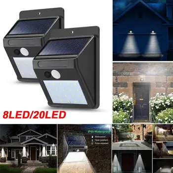 

Solar Power 8/20 LEDs Solar Light Street Lamp Eco-Friendly IP65 Outdoor Lighting Yard Durable Door Energy Saving