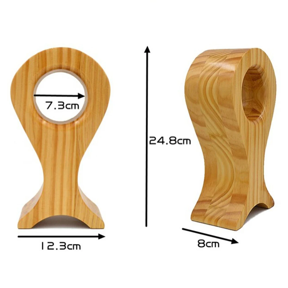 Fish Shape Wooden Headphone Headset Stand Headphone Bracket Rack Headphone Display Stand Headset Shelf For All Headphone
