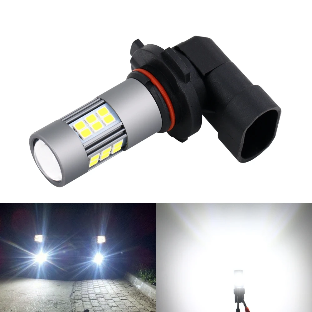 2 шт. H11 светодиодный HB3 9005 Автомобильный светодиодный H8 27smd туман светильник лампочка 2835SMD вождения авто ходовой огонь белый 10-30 в