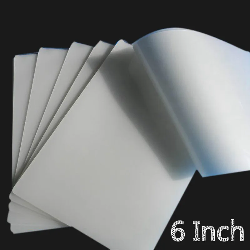 A6 6inch 70mic 50 Sheets/Pack Hot Laminating Film Laminator Flim PET+EVA Material for Photo/Files/Card/Picture Laminate Pouches