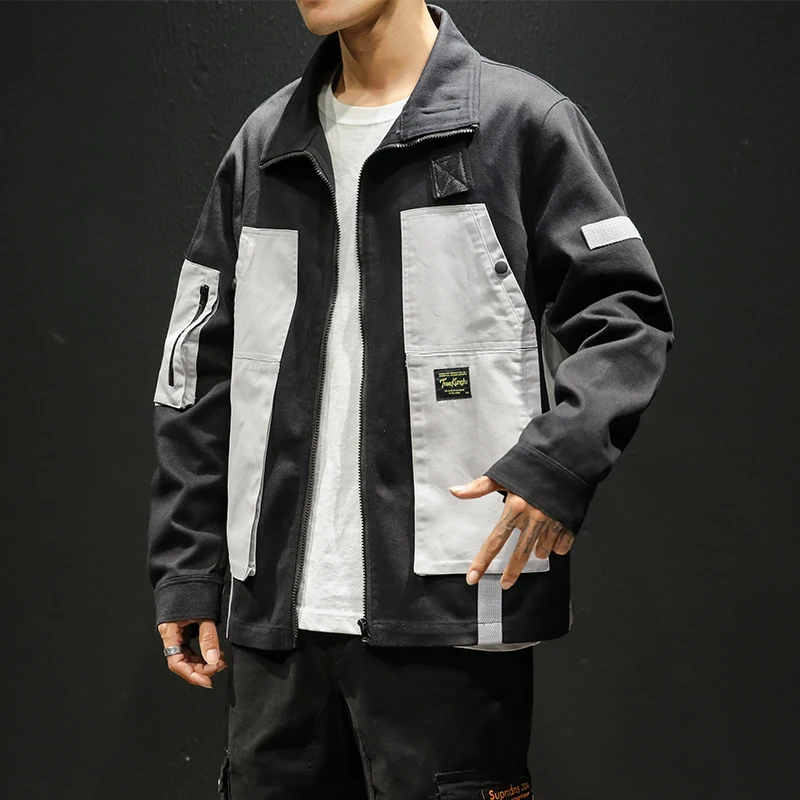 

2020 spring autumn new Korean version trend original Japanese casual jacket men's loose large size windbreaker Free