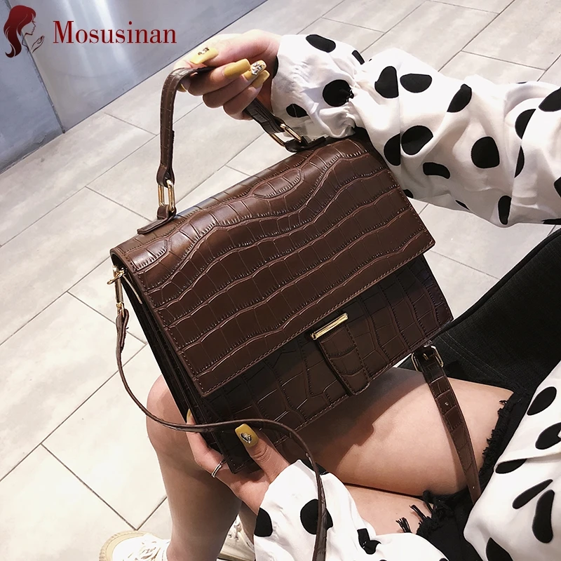 

Luxury Fashion Crocodile Pattern PU Leather Crossbody Bags for Women 2020 New Brand Ladies Handbag Small Shoulder Messenger Bag