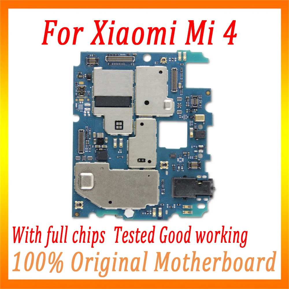 

100% Tested Full Working mainboard For Xiaomi Mi 4 main board Original Unlock motherboard with chips , Free shipping