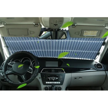 

Car Sun Insulation Curtain UV Protection Retractable Shield Cover 70CM