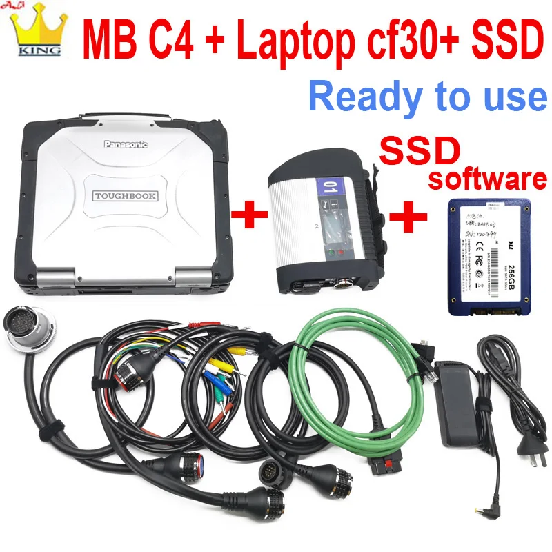 MB STAR C4 SD Подключение мультиплексор полный чип диагностический инструмент