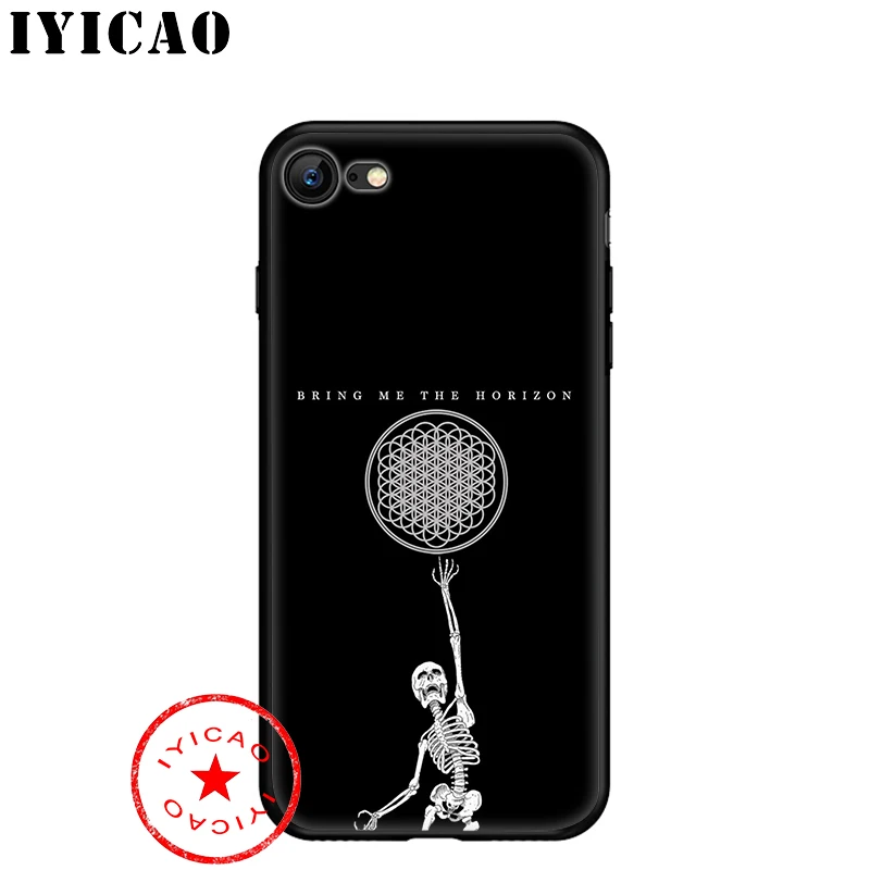 Мягкий чехол IYICAO The bring me horizon BMTH для iphone 11 Pro Xr Xs Max 6 6s 7 8 Plus 5 5S Se, силиконовый TPU 7 Plus - Цвет: 1