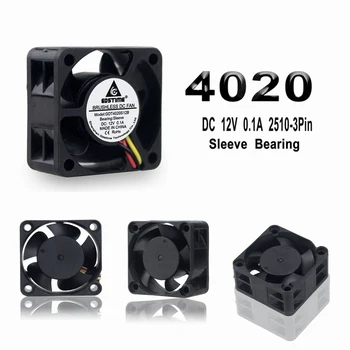 

100 pcs DC 12V 3Pin 4cm 40mm x 20mm 4020 Computer Brushless Exhaust Cooler Cooling Fan
