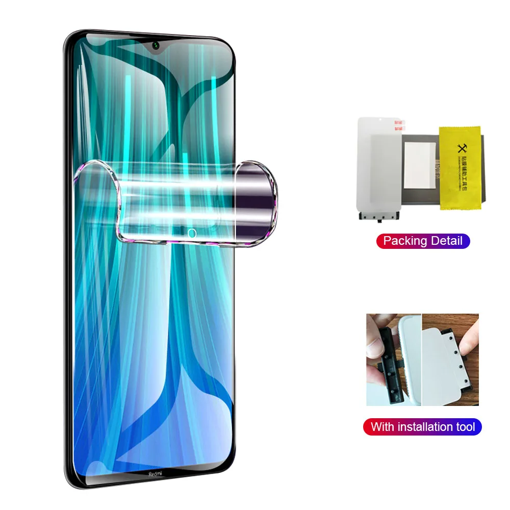 HD Transparent Film Full Cover Hydrogel Soft film Screen Protector For Redmi NOTE 6 7 8 9 PRO | Мобильные телефоны и