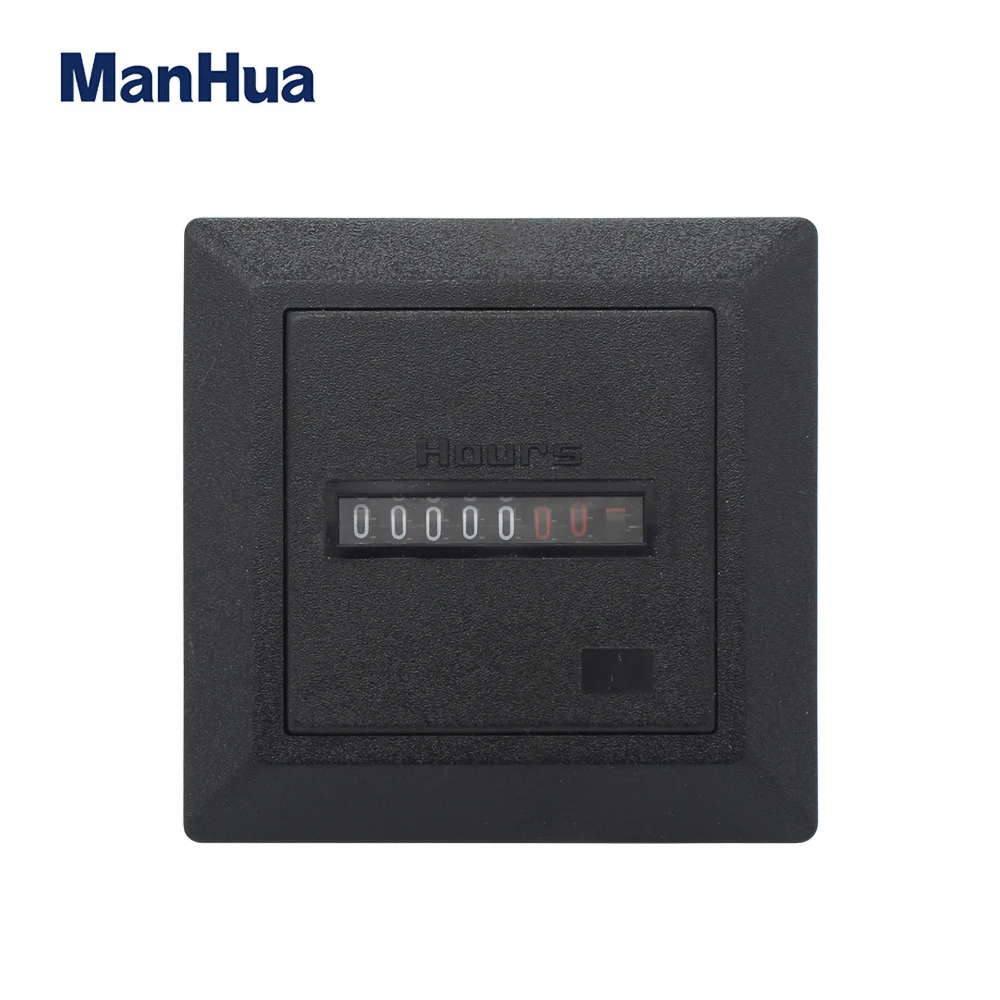 Цифровой квадратный счетчик ManHua HM 1 часов черного типа AC220 60HZ 0 99999 99 H|Таймеры| |