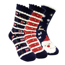 3 пары рождественских женских носков полосатые хлопковые носки милые забавные Harajuku теплые носки для скейтборда удобные Calcetines Mujer