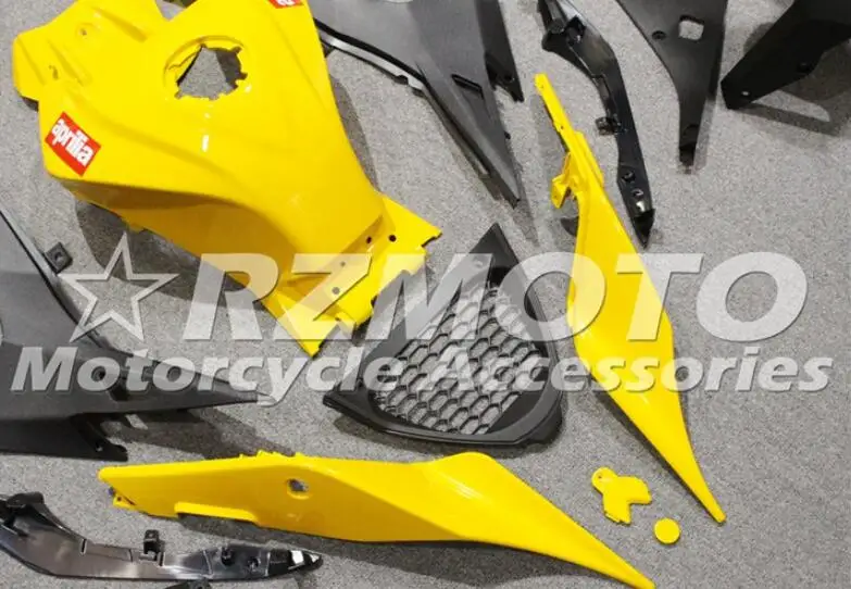 Литьевая Форма ABS полный обтекатель комплект подходит для Aprilia RS4 50 125 2012 2013 12 13 14 15 на заказ черный желтый