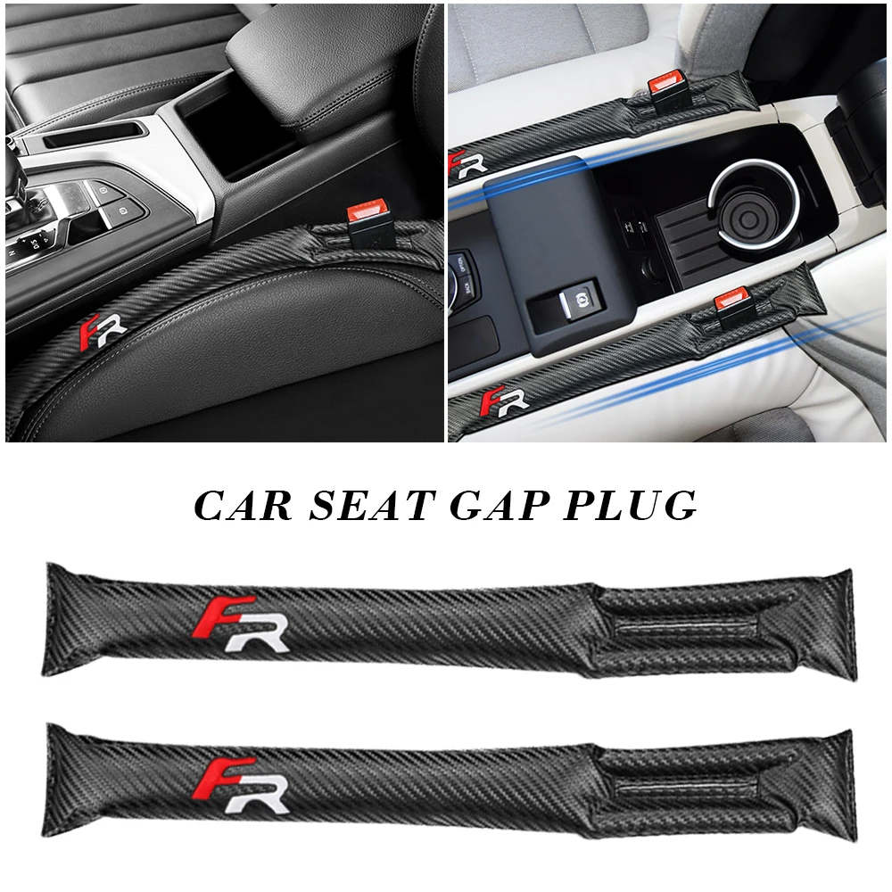 

2PCS Car Styling Leak Proof Strip Seat Gap Filler Interior Sticker For Seat Leon FR+ Cupra Ibiza Altea Exeo Formula Accessories