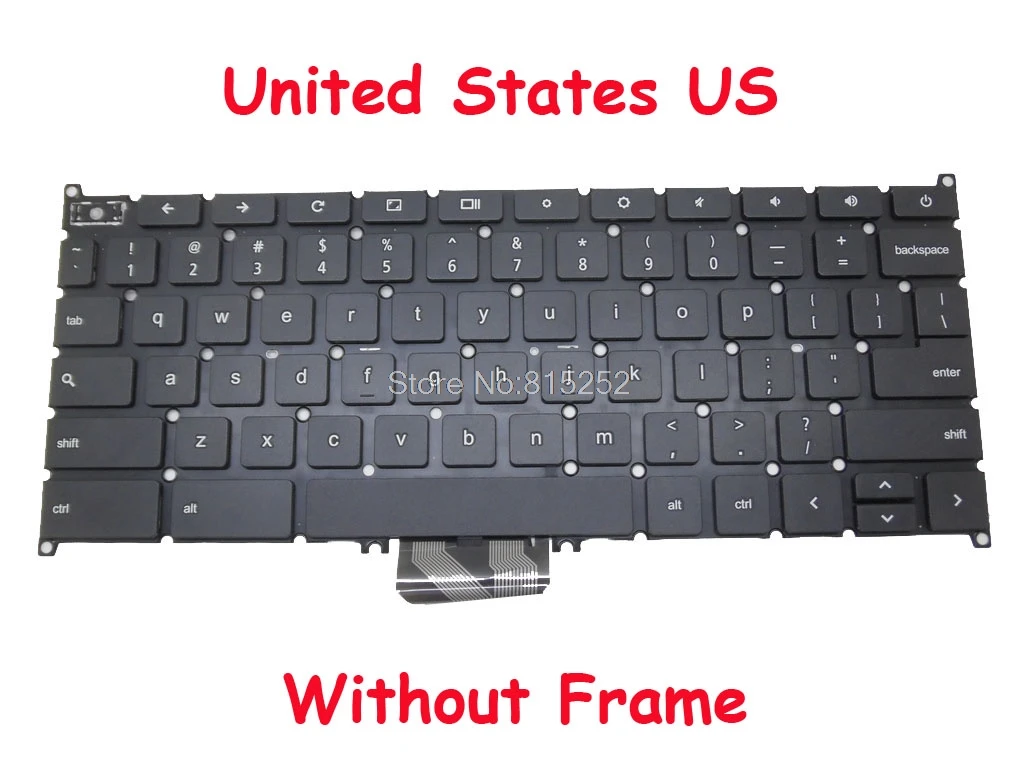 Клавиатура для Acer Chromebook C720-2848 11 C730 13 C810 C810-T7ZT NSK-RA0SQ 01 AEZHNU00010 9Z.NBSQ.001 NK.I1117.025 свяжитесь