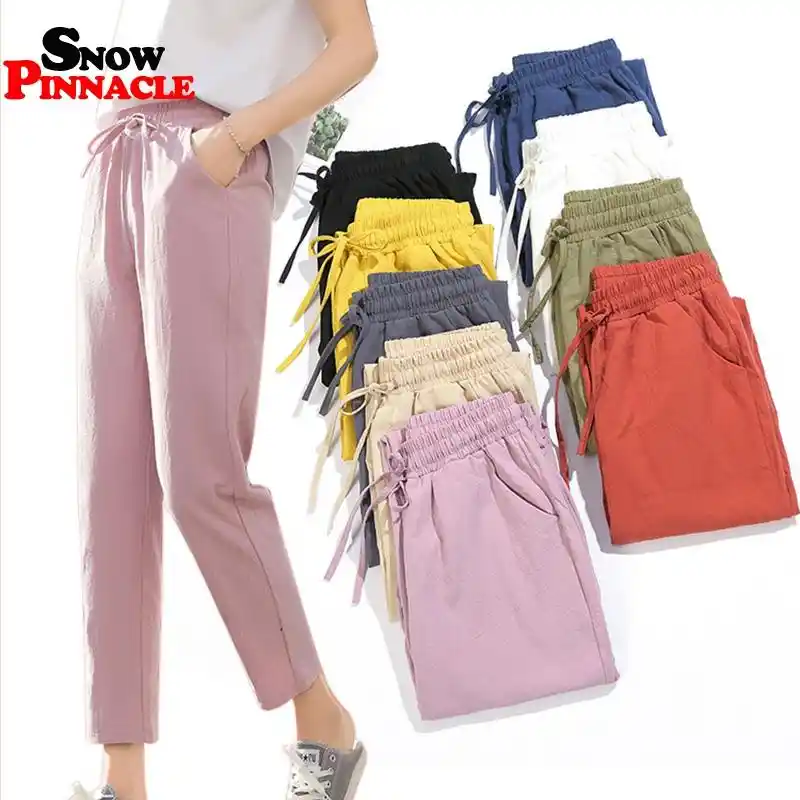 women's cotton summer pants