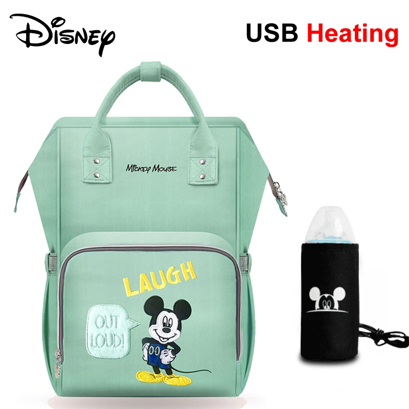 Disney сумки для ухода за материнством для мамы USB детские пеленки сумка органайзер водонепроницаемый рюкзак для коляски Дисней мама пеленания Влажные Сумки - Цвет: 10