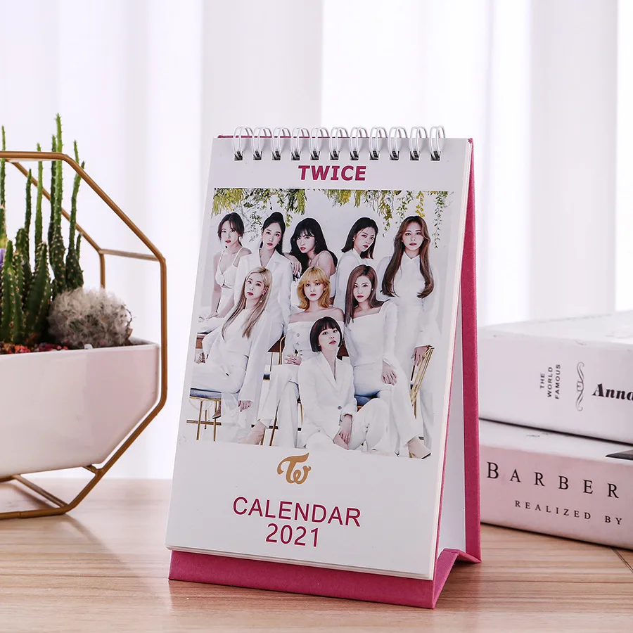 21 Year Table Calendar Twice Treasure Got7 Seventeen Photo Frame Kpop Twice Treasure Got7 Seventeen K Pop Table Calendar Calendar Aliexpress