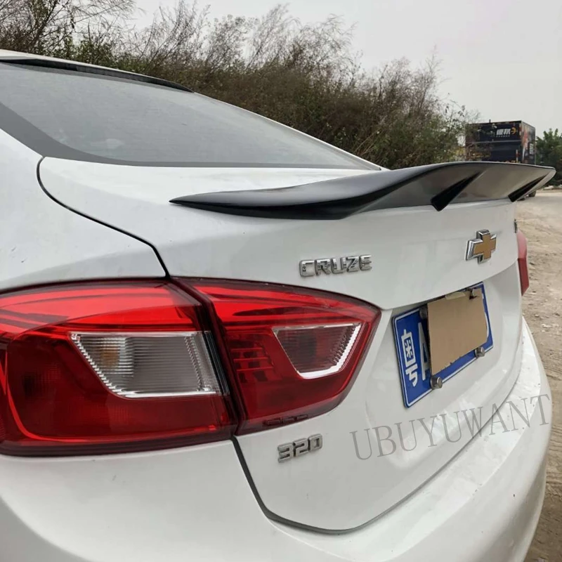 Подходит для Chevrolet Cruze ABS/углеродное волокно внешний задний спойлер задний багажник загрузки крыло украшение автомобиля стиль