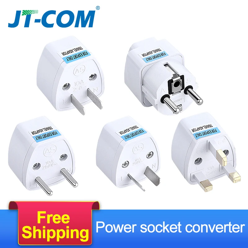 1PCS Universal US UK AU To EU Plug USA To Euro Europe Travel Wall AC Power Charger Outlet Adapter Converter 2 Round Pin Socket 150w power inverter dc 12v to ac 110v or ac 220v universal plug car voltage converter auto inversor w usb 0 5a or 2 1a charger