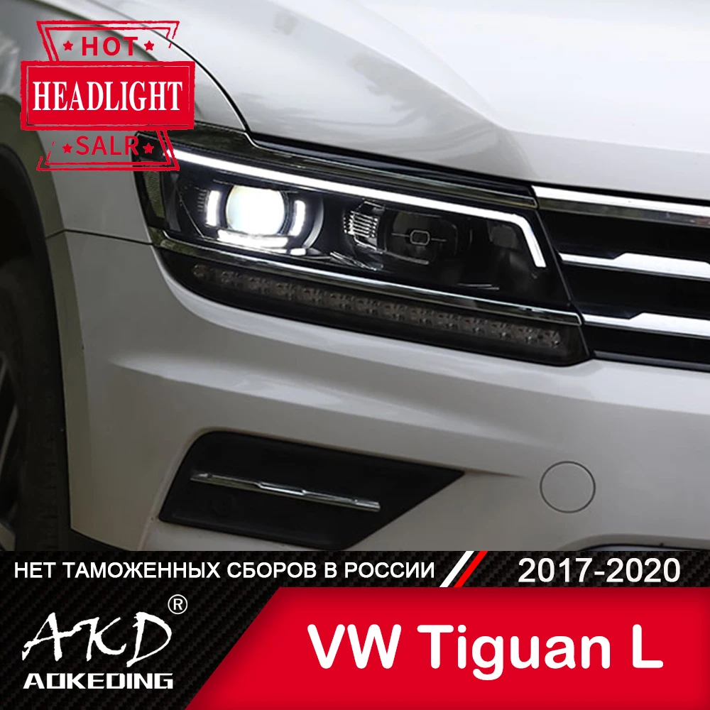 Передняя фара для VW tiguan L 2017-2022 автомобильные аксессуары противотуманные фары s