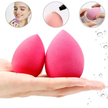 

2Pcs Gourd Shape Water Drop Shape Makeup Foundation Sponge Cosmetic Puff Powder Make Up Facial Smooth Soft Tools eponge maquilla
